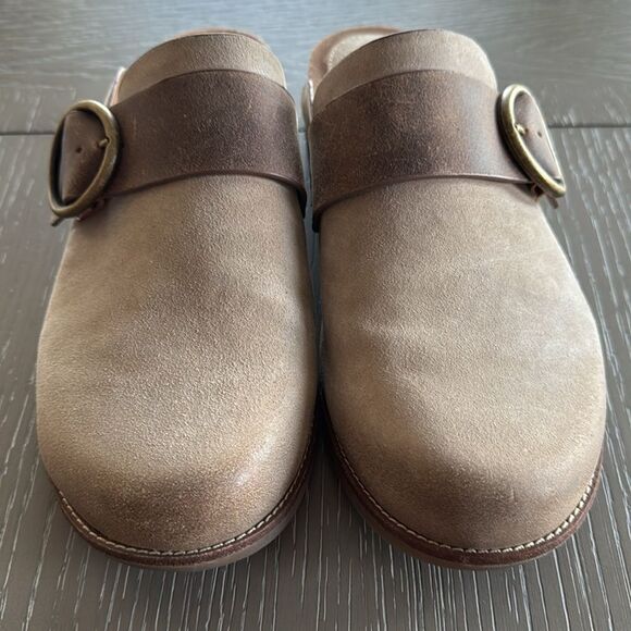 Sofft Beige and Brown Mules with Buckle - Picture 9 of 12